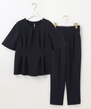 ANY SIS 秒映えセレモニー セットアップ 半袖 ネイビー×ネイビー