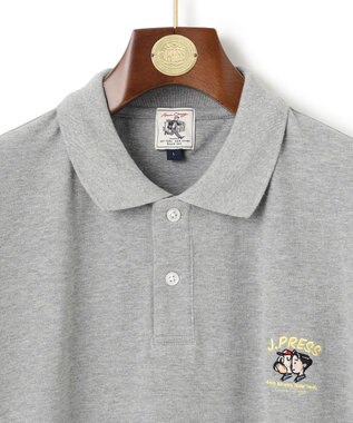 J.PRESS MEN 【AaronChang】【UNISEX】カノコ ポロシャツ ライトグレー系