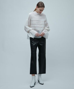 BEIGE， DUPHOT / レザーパンツ Black