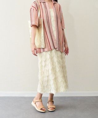 INTER-CHAUSSURES 【Oh my Sandals】ベルクロローヒールサンダル キャメル