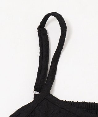 WEGO イレヘムフリルキャミワンピース ブラック