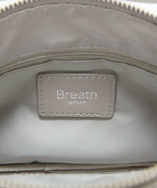 TOPKAPI 【Breath TOPKAPI】SUPPLE サプル シボレザー スワローマチ ワイド ショルダーバッグ ライトグレー