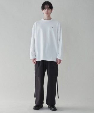 WEGO 【ユニセックス着用ITEM】トロミカーゴスラックス ブラック