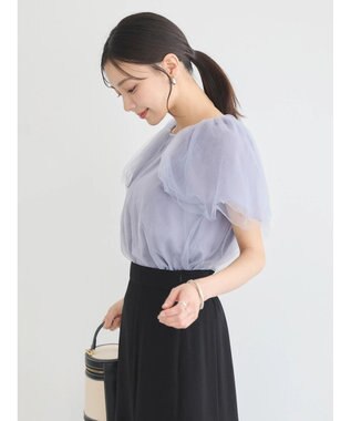 earth music&ecology チュールレイヤードプルオーバー Lavender