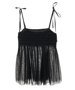AMERICAN HOLIC チュールボリュームキャミ Black