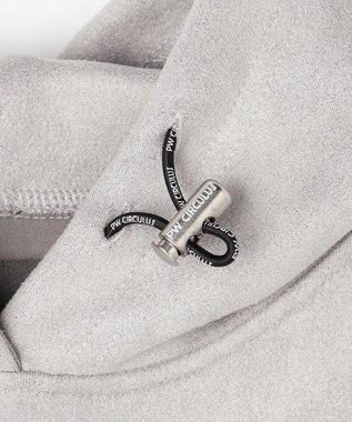 PW CIRCULUS 2025 NEW！【手洗い洗濯可】【WOMEN】キャットグラフィック スエードライク デタッチャブルフーディ ゴルフウェア レディース グレー系