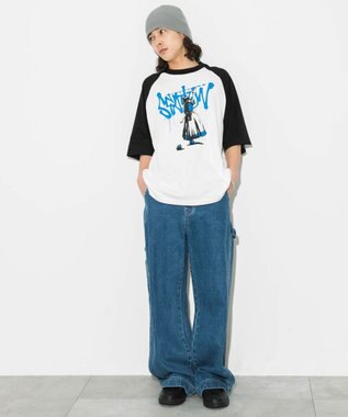 WEGO 【ユニセックス着用ITEM/】グラフィックラグランBIGT（S） 柄4
