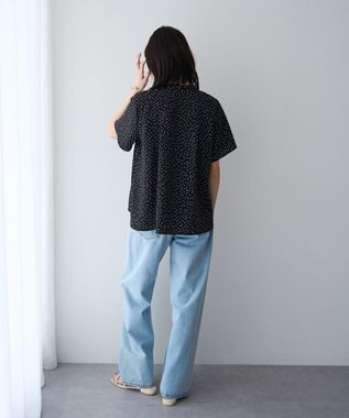 YECCA VECCA フリルデザインブラウス Dot