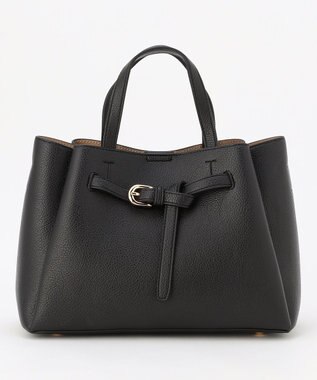 組曲 フロントベルト2WAYハンド バッグ ブラック系