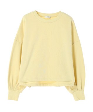 earth music&ecology 裏毛ドロストプルオーバー Yellow