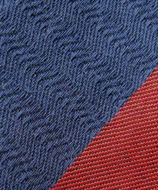 POLS 播州織 ネクタイ ネイビー