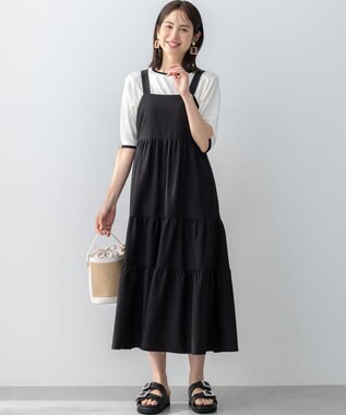 組曲 【WEB限定】ティアードワンピース ブラック系
