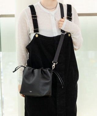 blancle シュリンクレザー ドローストリング2wayバッグ