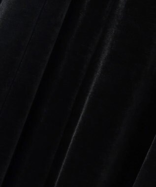 23区 【APPLAUDIR】ベロアコンビ ドレス ブラック系
