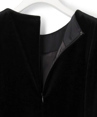 23区 【APPLAUDIR】ベロアコンビ ドレス ブラック系