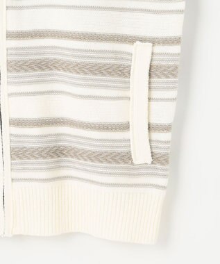 JOSEPH ABBOUD MOUNTAIN 【UNISEX】ジャガード柄 ZIPニット アウター アイボリー系7