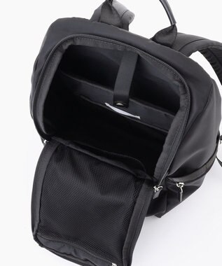 ICB 【4/3-4/19期間限定・受注生産】選べるチャーム 8ポケットナイロンリュック カスタマイズ ファー白&フェイクレザーロープ白