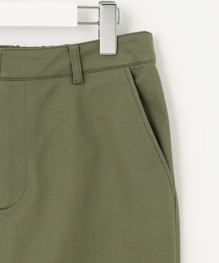 J.PRESS LADIES 20チノストレッチ テーパード パンツ カーキ系