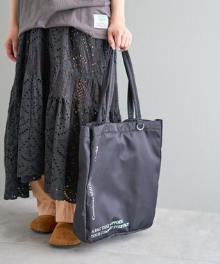CRAFT STANDARD BOUTIQUE 撥水ロゴプリントトート Black