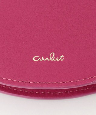 airlist 【カラフル・本革】コンパクト二つ折り財布　タッセル　Tassel ラズベリー