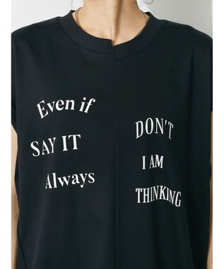 CRAFT STANDARD BOUTIQUE リメイクロゴノースリーブTee Black