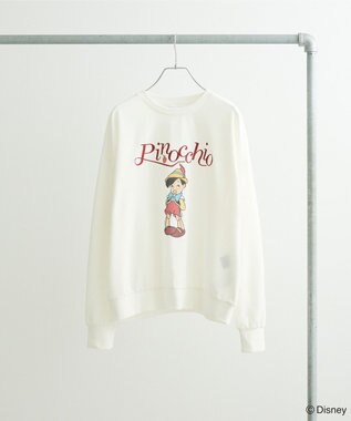 Green Parks ピノキオ／刺繍ミニ裏毛プルオーバー White