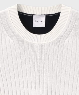 Paul Smith バイカラー スリット ニット オフホワイト