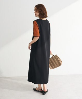 Green Parks ジャケット風ジャンパースカート Black