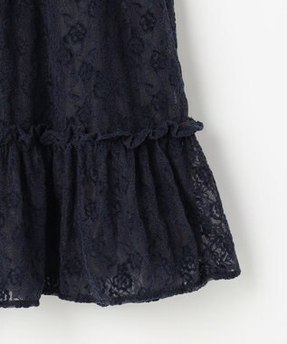 組曲 KIDS 【110-140㎝】スノウレース ワンピース ネイビー