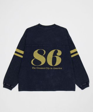 WEGO 【ユニセックス着用ITEM】ナンバリングT（長袖） ネイビー