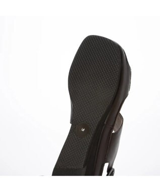 ing <ing>【WEB限定】【サスティナブル】ワイドストラップサンダル ダークブラウン