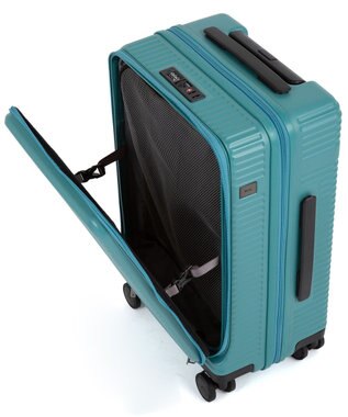 ACE BAGS & LUGGAGE ace. サルートン フロントオープンスーツケース 機内持ち込み Sサイズ 34～40L 05361 ブルーグリーン