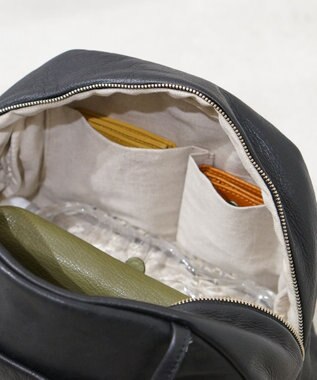 FOLNA RD ソフトレザーボストンバッグ M-SIZE ブラック