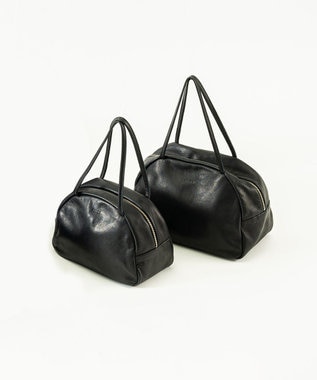 FOLNA RD ソフトレザーボストンバッグ M-SIZE ブラック