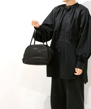 FOLNA RD ソフトレザーボストンバッグ M-SIZE ブラック