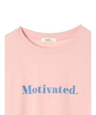 earth music&ecology ロゴソリッドＴシャツ Pink
