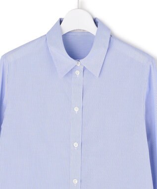 ICB 【2WAY】 クリーンブロード タイ付きシャツ ブルーストライプ