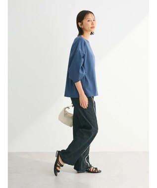 Green Parks ・ＥＬＥＮＣＡＲＥ　ＤＵＥ　ギャザースリーブＴＥＥ Blue