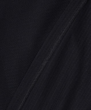 JOSEPH ABBOUD 【オリジナルジャージ生地/サラリ清涼/上質感】コンパクトブロックリンクス ドレス Ｔシャツ ネイビー系