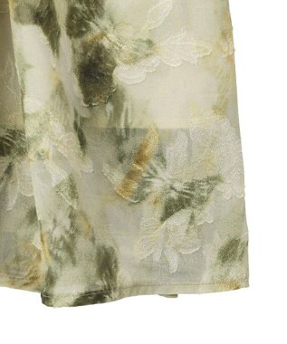 YECCA VECCA ぼかしフラワー柄ワンピース Yellow