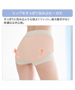 BRADELIS New York 【モアナモリーズ】　森みなのオーガニックコットン混エアリーショーツ26 シェルグレージュ