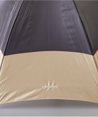 AURORA PINKY & DIANNE（ピンキー＆ダイアン） バイカラー耐風雨傘（長傘） ブラック