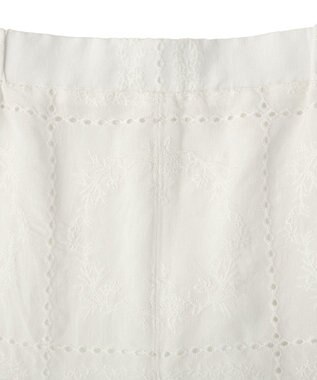Green Parks 刺繍レースワイドパンツ White