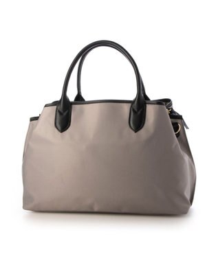 UNBILLION ペルケ perche / ナイロン×牛革付属ユーティリティ2wayトート ライトグレー