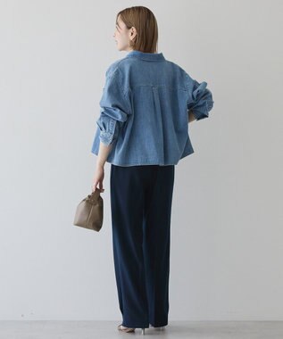 AMERICAN HOLIC Ｗポケットデニムショートシャツ Indigo