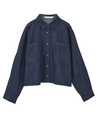 AMERICAN HOLIC Ｗポケットデニムショートシャツ One Wash