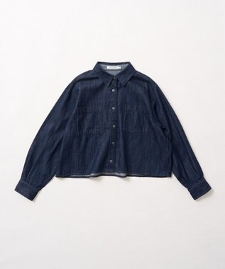 AMERICAN HOLIC Ｗポケットデニムショートシャツ One Wash
