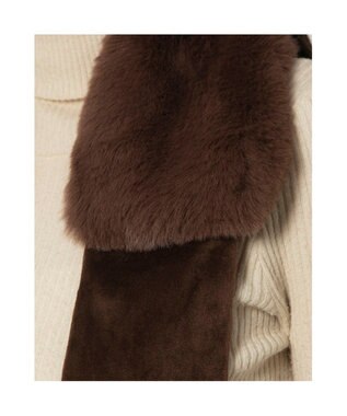 UNBILLION カシュネ cache nez / フェイクファーティペット ブラウン