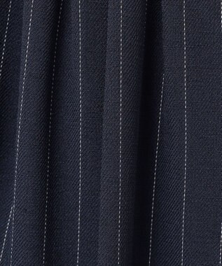 uncrave リネンライクツイル テーパードパンツ ネイビーストライプ