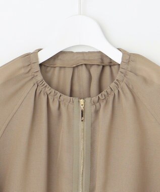 自由区 【洗える】メッシュ ブルゾン シナモン